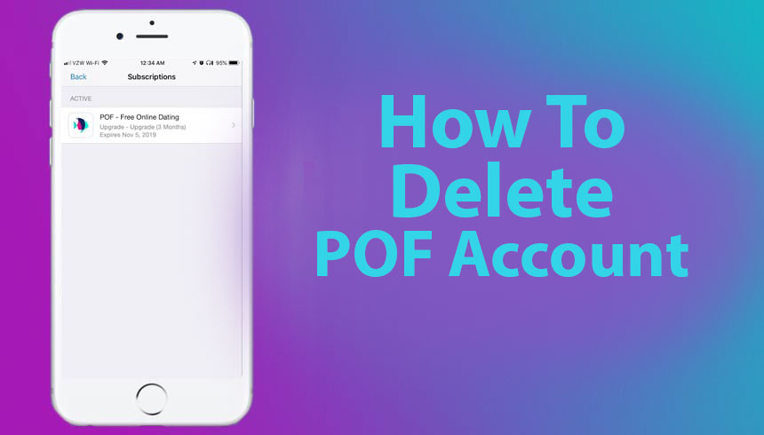 How to delete pof account